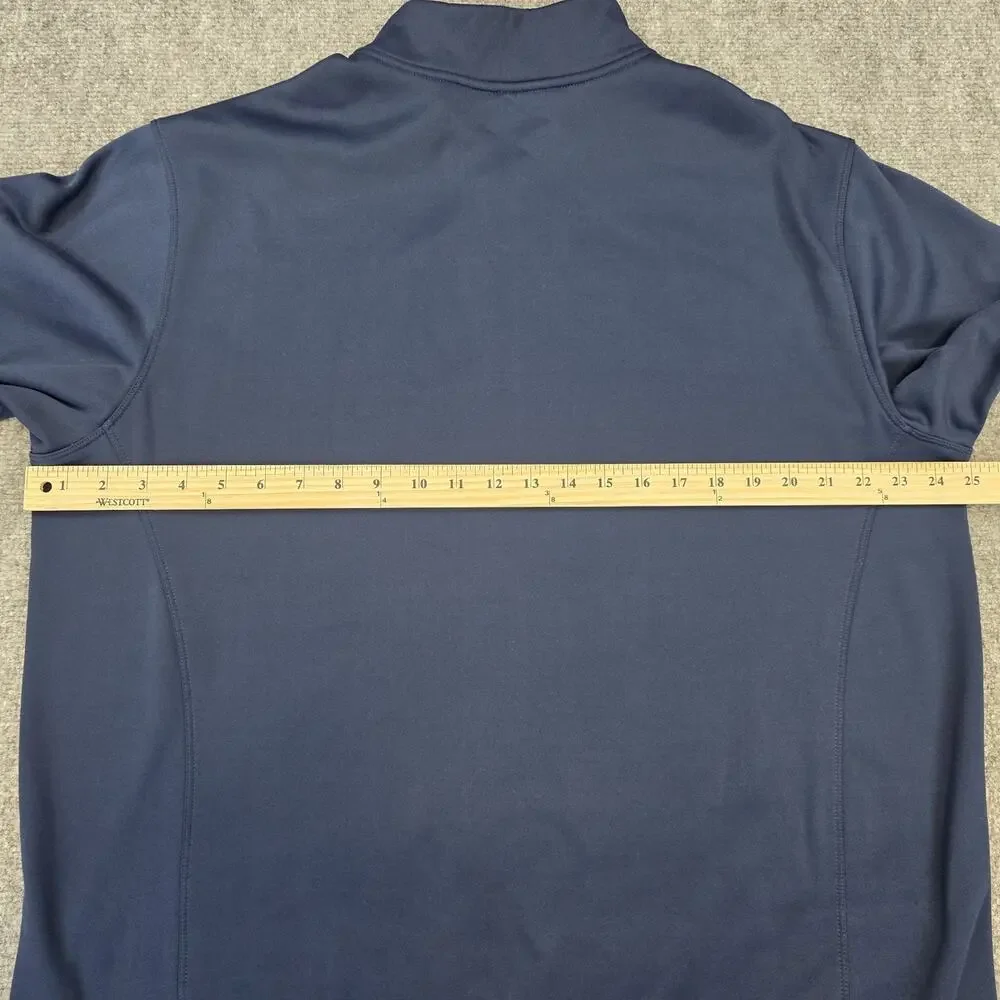 Nike Golf Pullover Mens XL Blue Tour Performance 1/4 Zip The Links at Challedon